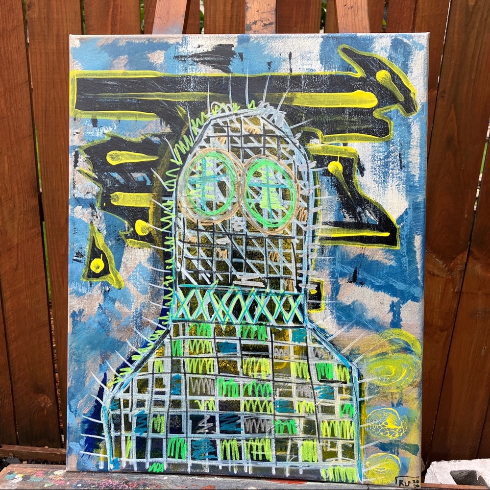 “Seething” (Acrylic on Canvas)